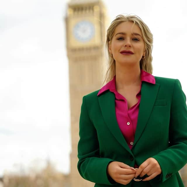 Jess Davies outside Parliament. Credit: Jess Davies
