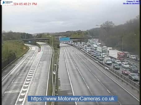 The M25 in Surrey has been closed following a ‘police-led incident’