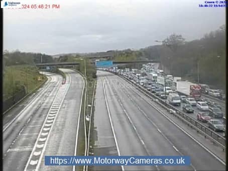 The M25 in Surrey has been closed following a ‘police-led incident’