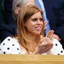 Princess Beatrice, pictured here at Wimbledon in 2021, has been commended for her appearance at a Spotify panel talk - despite bad blood between the streaming giant and the Royal family after the failure of Meghan Markle's "Archetypes" podcast (Credit: Getty)