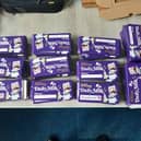 'Chocolate' bars which contained cannabis, which were found during a drugs raid by South Yorkshire Police in Doncaster Picture: South Yorkshire Police