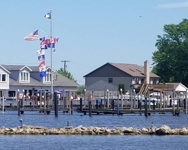 Swan Boat Club in Michigan. The location was the scene of an accident which saw two children killed and several seriously injured after a car drove into a birthday party (Credit: Swan Boat Club Facebook)
