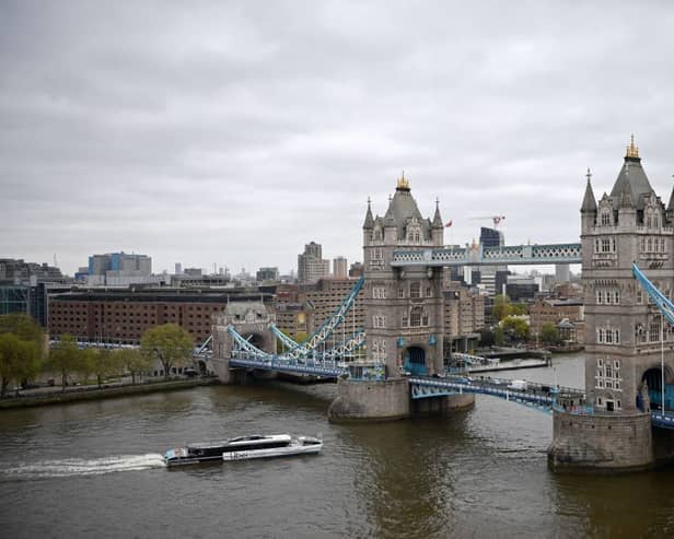 The iconic Thames has long been plagued by pollution problems (Photo: JUSTIN TALLIS/AFP via Getty Images)