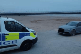 An Audi RS6 has been seized after its driver was caught doing ‘donuts’ on the beach