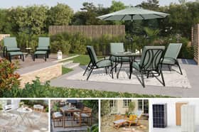Adding a variety of seating in your garden will help you to make the most of your outside space during the warmer months. Pictures: The Range, Dunelm, IKEA, Argos and Anthropologie 