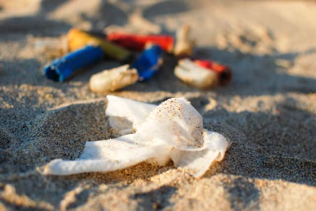 West wipes containing plastic are set to be banned from sale in the UK under new government plans due to be announced following a long-running campaign. (Credit: Marine Conservation Society/PA Wire)
