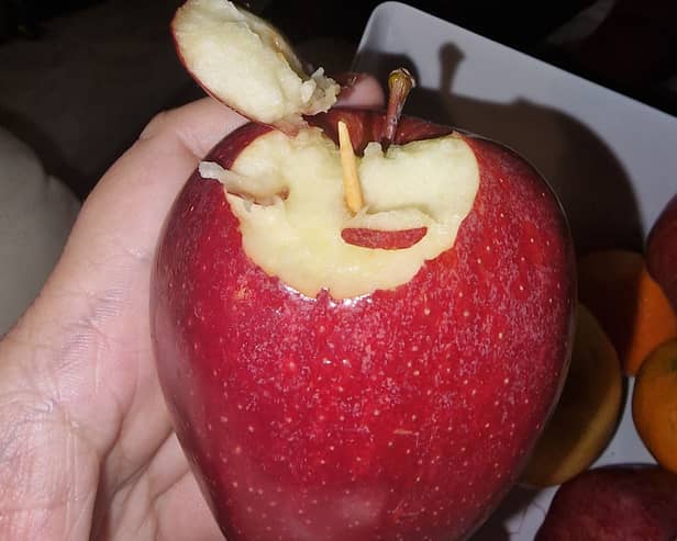 Lidl has apologised to a mum who was left horrified after finding toothpicks in her apples