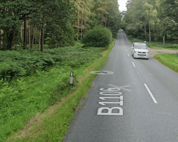 A husband and wife were killed in a crash on the B1106 in Brandon last year. Picture: Google Maps