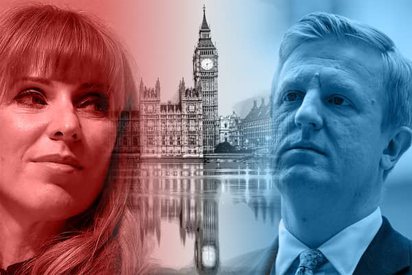 Angela Rayner and Oliver Dowden stepped in for Starmer and Sunak. Credit: Mark Hall/Getty/Adobe