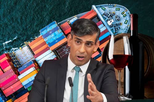Rishi Sunak has come under attack for his handling of the wine industry. Credit: Kim Mogg/Getty/Adobe