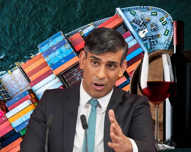 Rishi Sunak has come under attack for his handling of the wine industry. Credit: Kim Mogg/Getty/Adobe