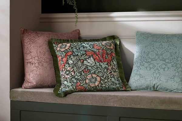 M&S William Morris at Home collection cushions add an instant dash of Arts & Crafts to your home. Picture: M&S