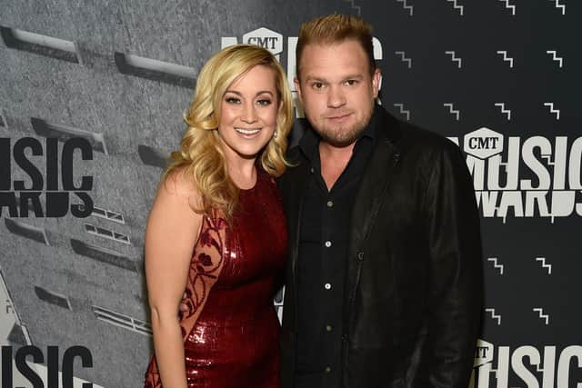 Kellie Pickler and Kyle Jacobs attend the 2017 CMT Music awards at the Music City Center on June 7, 2017 in Nashville, Tennessee.  (Photo by Rick Diamond/Getty Images for CMT)