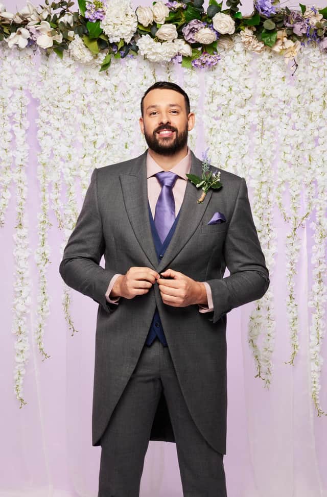Georges Berthonneau took part in 'Married at First Sight UK' 2023. Photo by Channel 4.