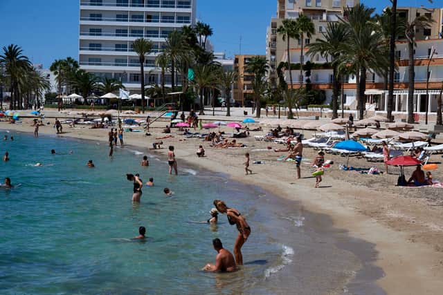 A Spain holiday warning is issued after Majorca has announced it will start tracking UK tourists’ phones to limit the number of holidaymakers on its beaches. (Photo: Getty Images)