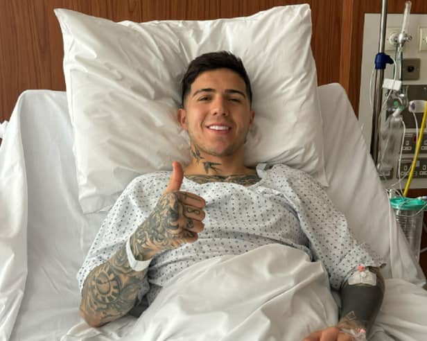 Chelsea midfielder Enzo Fernandez has had successful surgery on his groin injury. Picture: @enzojfernandez/Instagram