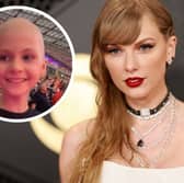 Taylor Swift superfan Scarlett Oliver, inset, has died shortly before her 10th birthday. (Pictures: Getty Images/@natoliver22/Instagram)