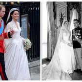 The Princess of Wales’s 2011 wedding dress bore a close resemblance to the one actress Grace Kelly wore when she married Prince Rainier of Monaco in 1956