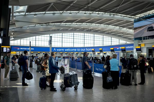 Over 300 Border Force officers at Heathrow Airport have launched a four-day strike over working conditions. (Photo: AFP via Getty Images)