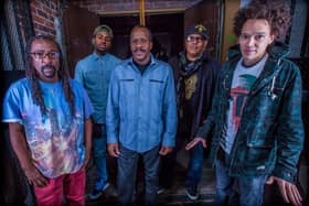 New Orleans' bass legend Nick Daniels III (far left) of the group Dumpstaphunk, has died at the age of 68 after his band announced his passing on Saturday (April 27 2024). (Credit: Jim Mimna)