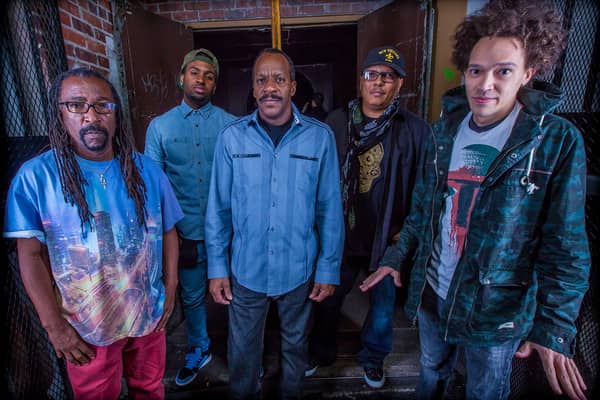 New Orleans' bass legend Nick Daniels III (far left) of the group Dumpstaphunk, has died at the age of 68 after his band announced his passing on Saturday (April 27 2024). (Credit: Jim Mimna)