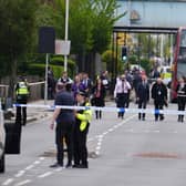 A 13-year-old boy has been killed in an attack which saw a man wielding a sword in the street arrested by Met Police. (Credit: Jordan Pettitt/PA Wire)