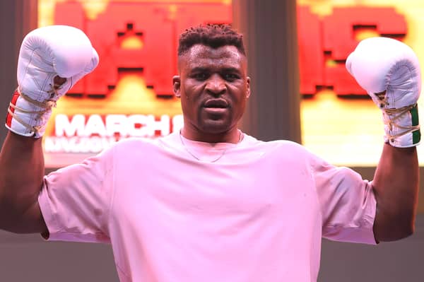 Heavyweight boxer and former UFC champion Francis Ngannou has announced that his 15-month-old son Kobe has died. (Credit: Getty Images)