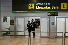 A passenger about to board a flight to Manchester from Malaga Airport was arrested by police after officers found 13 kilos of drugs in his suitcase. (Photo: AFP via Getty Images)