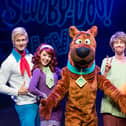 A live-action Scooby-Doo is reportedly in the works and is set to return to our TV screens soon. (L-R) Chris Warner Drake as Fred, Charlie Bull as Daphne, Joe Goldie as Scooby-Doo, Charlie Haskins as Shaggy and Rebecca Withers as Velma appear on stage in Scooby-Doo Live!  at London Palladium on August 17, 2016 in London, England