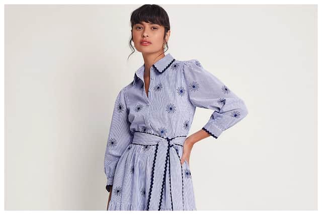 I can definitely see myself wearing this Monsoon Pure Cotton Collared Midaxi Shirt Dress, £85, M&S