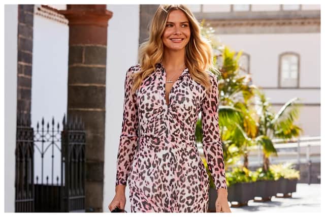 I am obsessed with animal print so it is no wonder I am a fan of this Sosander Animal Print Ruched Midi Shirt Dress, £75, M&S