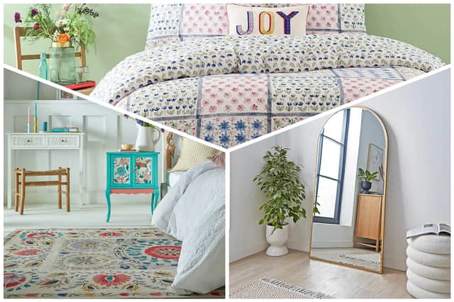 Dunelm has loads of bedroom items in its sale including bedding, rugs and mirrors. Pictures: Dunelm