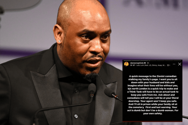 British comedian Dane Baptiste has been admonished by others in the British comedy community after a now-deleted Instagram Story threatening a "Jewish" comedian (Credit: Getty/Instagram)