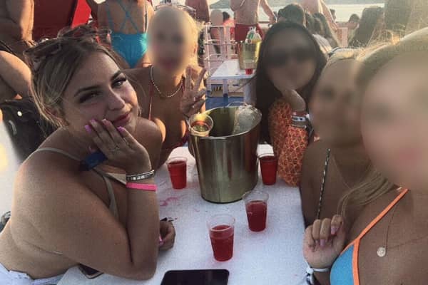 Ella Pick on holiday in Zante. Picture: Kennedy News and Media