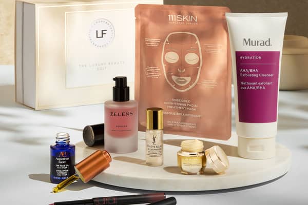 The LookFantastic Luxury Beauty Edit, which includes more than £300 worth of premium beauty products for £85. Photo by LookFantastic.