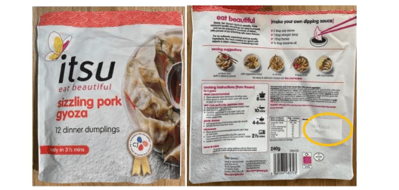 Itsu has recalled its dumpling product over a possible health risk