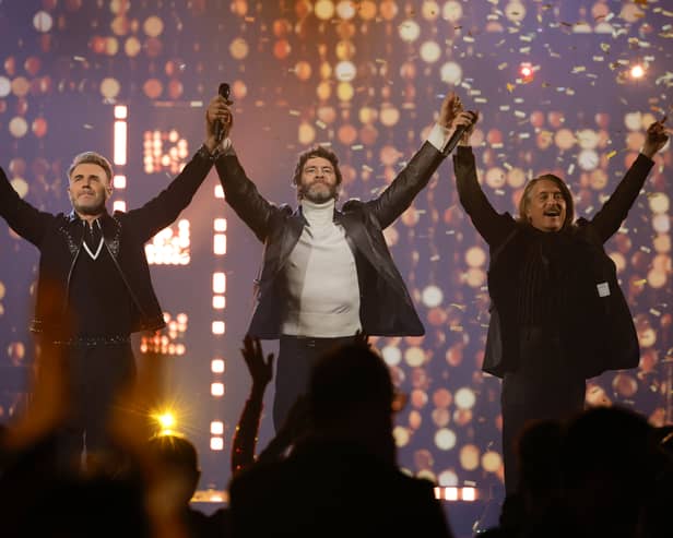 Pop legends Take That have moved their Manchester shows to the AO Arena after a series of issues with the newly-built Co-op Live arena. (Credit: Getty Images)