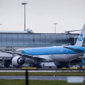 KLM Airlines has announced it has updated its uniform policy to allow cabin crew and pilots to wear trainers. (Photo: ANP/AFP via Getty Images)