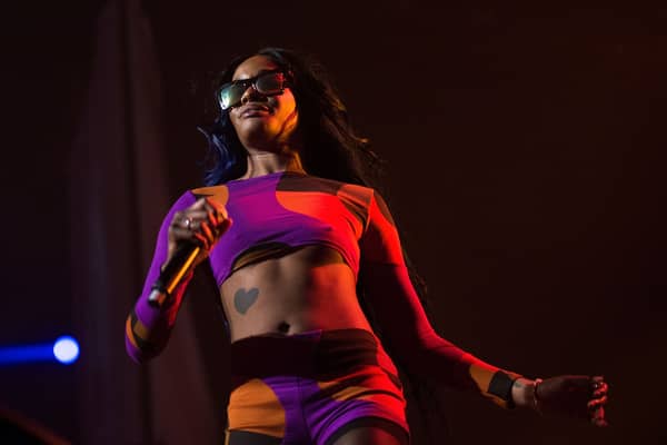 Azealia Banks performs for fans during Splendour in the Grass on July 25, 2015 in Byron Bay, Australia. The "212" artist has announced a series of UK tour dates for late 2024 earlier today. (Photo by Cassandra Hannagan/Getty Images)