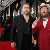 (L-R) T.J. Osborne and John Osborne of Brothers Osborne attend the 66th GRAMMY Awards. The brothers have announced a UK tour set to take place in early 2025 earlier this afternoon (Credit: Neilson Barnard/Getty Images for The Recording Academy)