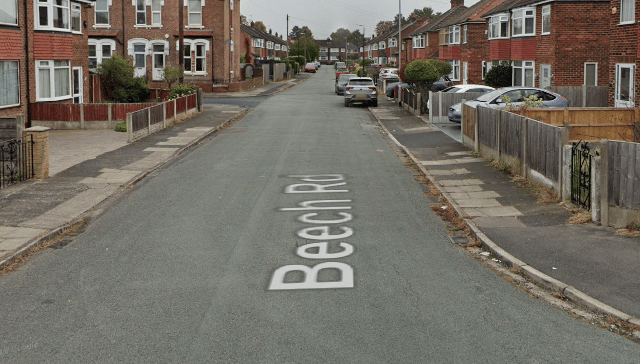 A man has been arrested on suspicion of attempted murder after running over a police officer on Beech Road, Sale