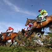 Jockey Michael Byrne, who ran in the 2014 Grand National, has died at the age of 36. (Credit: Getty Images)