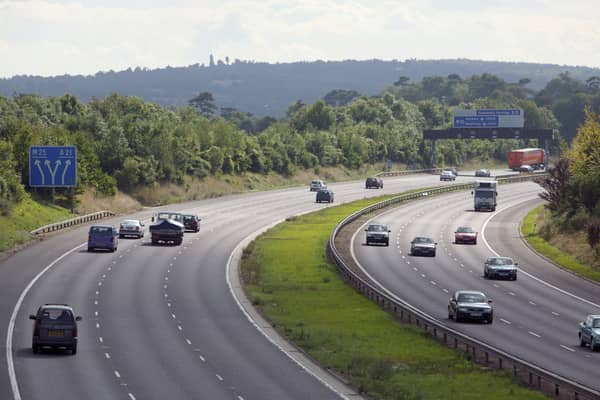 The M25 is set to be closed this weekend between junction 9 and 10 due to engineers installing a bridge. (Credit: Getty Images)