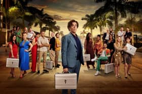 Hosted by actor Stephen Mangan, ITV reality TV show 'The Fortune Hotel' sees 10 pairs of contestants arrive at a Caribbean hotel in the hope of winning a jackpot of £250,000. Photo by ITV.