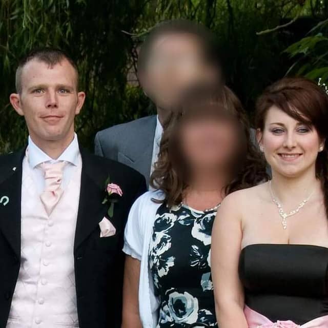 Carl Fullard, 44 (Centre left) and sister Ashleigh Sellars (Right). Picture: Ashleigh Sellars / SWNS