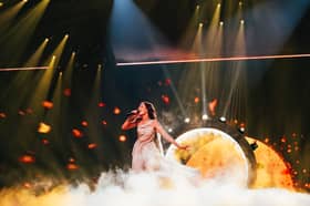 Eden Golan, Israel's 2024 Eurovision entry, during rehearsals. Image: EBU/Sarah Louise Bennett