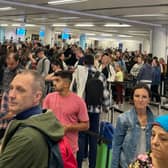 Long queues formed at airports across the UK after passport e-gates broke down. (Credit: Paul Curievici/PA Wire)