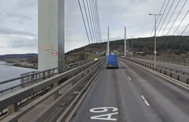 A man has been charged after driving on the wrong side of the road on the A9