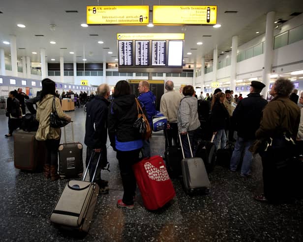 Passengers were evacuated from Gatwick Airport this morning after a fire alarm was activated. (Credit: Getty Images)