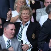 Rod Stewart at the Old Firm match between Celtic and Rangers at Celtic Park Stadium on May 11 this year Picture: Ian MacNicol/Getty Images